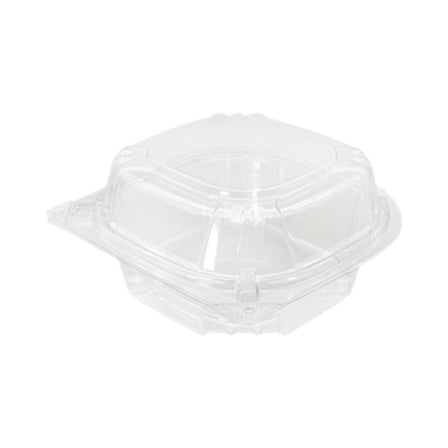 5 x 5 Inches Clear PET Plastic Hinged Take-Out Container.jpg