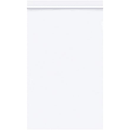 5 x 8" - 2 Mil White Reclosable Poly Bags