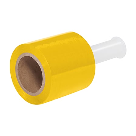 5" x 80 Gauge x 1000' Yellow Bundling Stretch Film