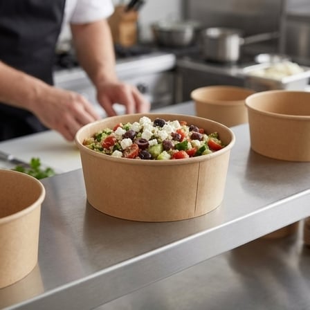 50 oz Kraft Paper Bowl - (300/Case) product image