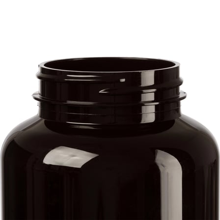 500cc Dark Amber PET Plastic Packer Bottle 53-400(140/case)