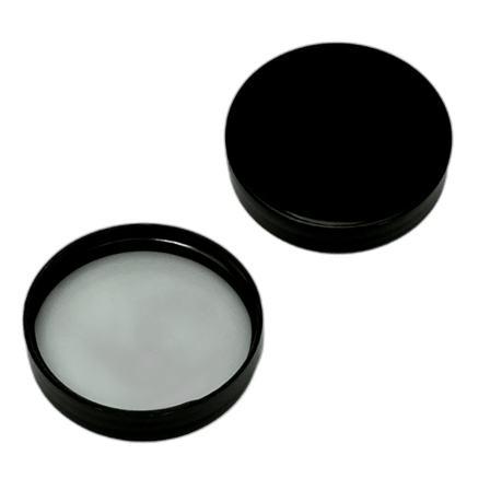 53-400 Black Smooth Skirt PP Plastic Lid with Foam Liner