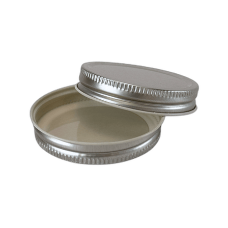 53-400 Silver Metal Lid with Plastisol Liner