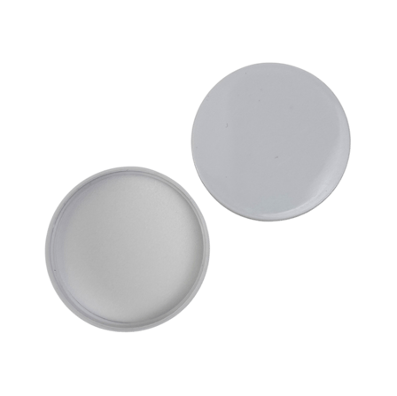 58-400 White Smooth Skirt PP Plastic Lid with Foam Liner