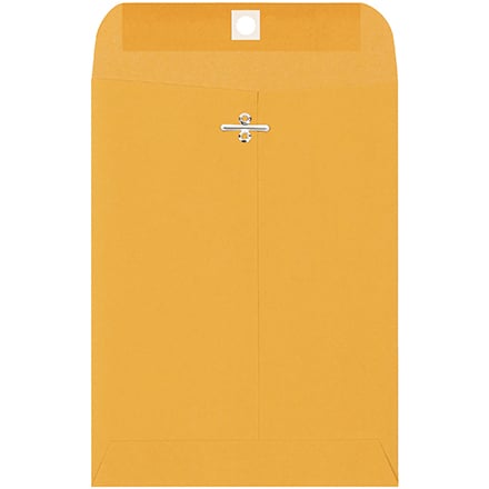 6 1/2 x 9 1/2" Kraft Clasp Envelopes