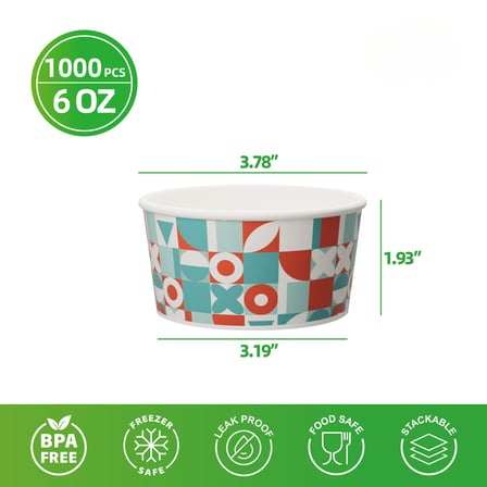 6 oz. Retro-inspired print paper frozen yogurt / food cup shown with dimensions.jpg