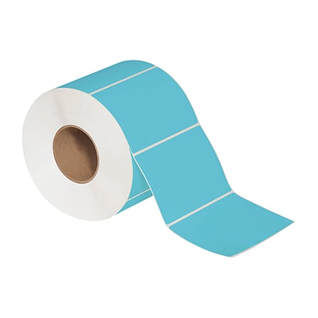 6 x 4" Blue Thermal Transfer Labels