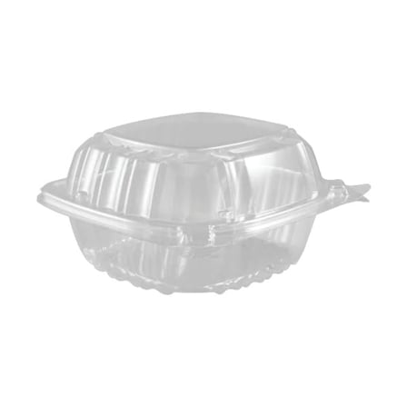 6 x 6 Clear PS plastic clamshell container​.jpg