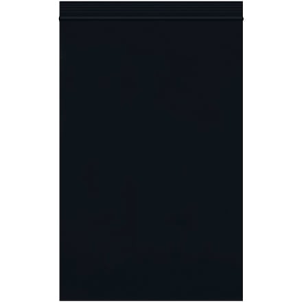 6 x 9" - 2 Mil Black Reclosable Poly Bags