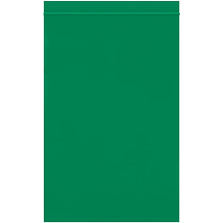 6 x 9" - 2 Mil Green Reclosable Poly Bags