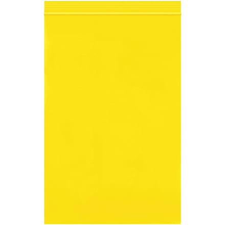 6 x 9" - 2 Mil Yellow Reclosable Poly Bags