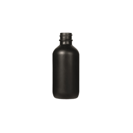 60 ml Shiny Black Boston Round Dropper Bottle