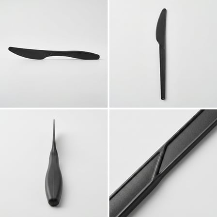 6.5 inches Black Heavy Weight Plastic Knife  with Multiple looks.png