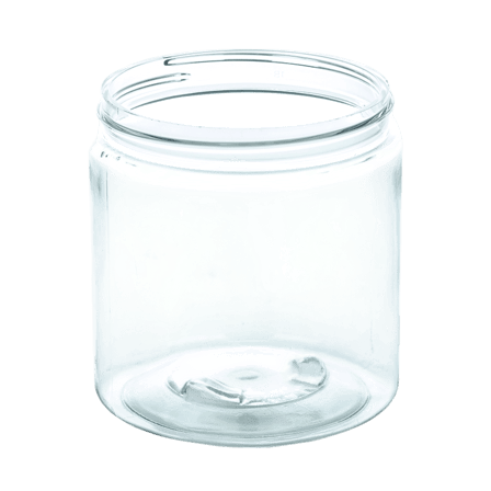 6oz PET Plastic Single Wall Jar 70-400 Clear (448/case)