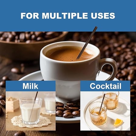 Coffee, milk, and cocktails shown with stirrers 7'' brown unwrapped stirrers.jpg
