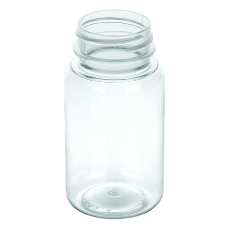 75cc Clear PET Plastic Packer Bottle 33-400(800/case)