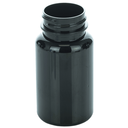 75cc Dark Amber PET Plastic Packer Bottle 38-400(600/case)