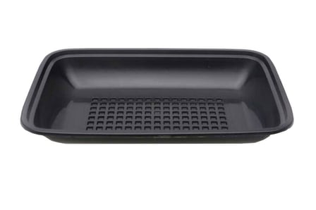 8.66 x 6.57 x 1.9 Black rectangular plastic meat tray.jpg