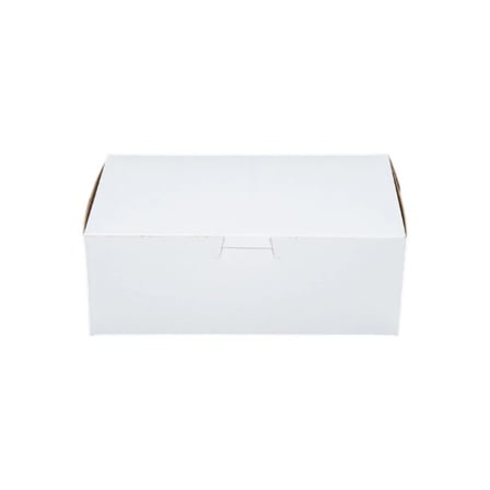 8 × 5 × 3 White Cake & Bakery Box, 1-Piece, Lock Corner.jpg