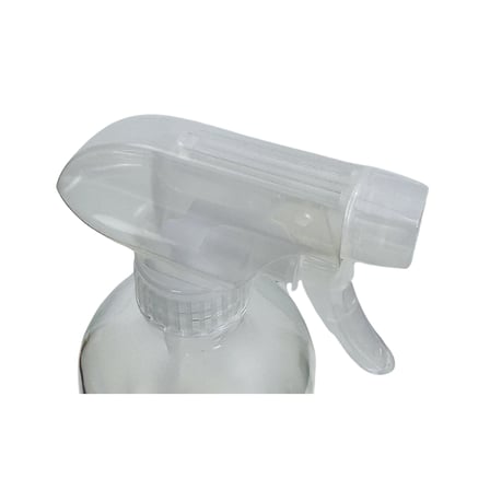 8 oz. Clear Boston Round Glass Bottle with Clear Trigger Sprayer.png