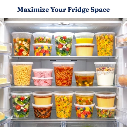 8 oz Clear PP Plastic Round Deli Container with Airtight Lid - (240/Case) - Thumbnail 7
