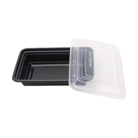 8 oz. Black rectangular meal prep container with clear lid.jpg