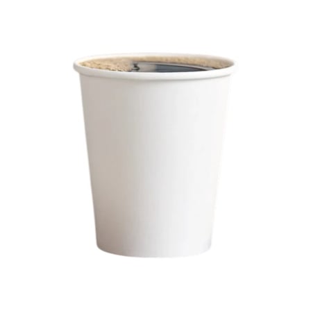 White paper hot cup 8 oz​ filled with coffee.jpg