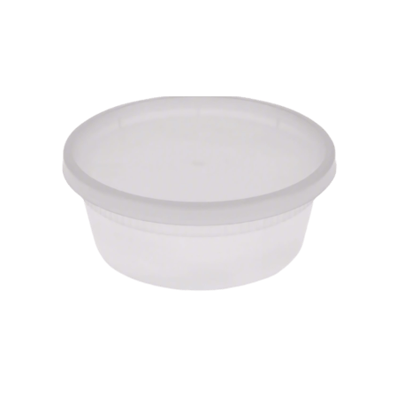 8 oz Translucent Deli Container with Lid