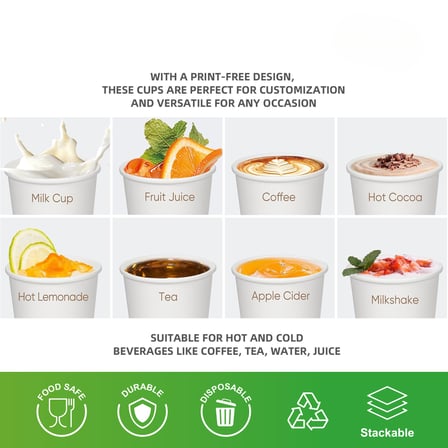 8 oz. double walled paper cups​ filled with various hot and cold drinks.jpg