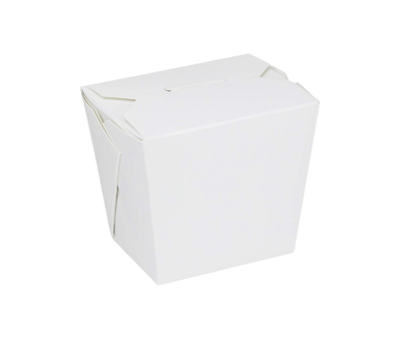 8 oz. White Chinese Microwavable Paper Take Out Containers - (500/Case)