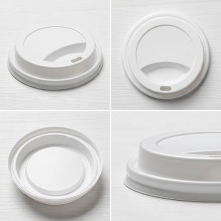 8 oz White Paper Hot Cup Dome Lid - (1000/Case) product image