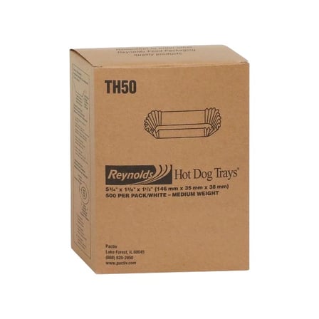 Case of 8 Inches White Paper Hot Dog Tray, Medium Weight.jpg