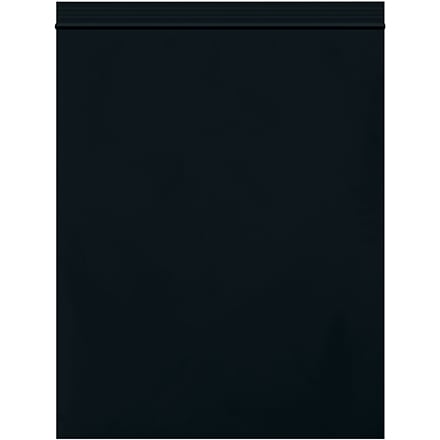 8 x 10" - 2 Mil Black Reclosable Poly Bags