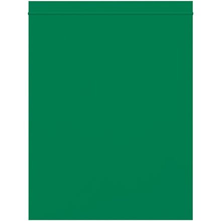 8 x 10" - 2 Mil Green Reclosable Poly Bags