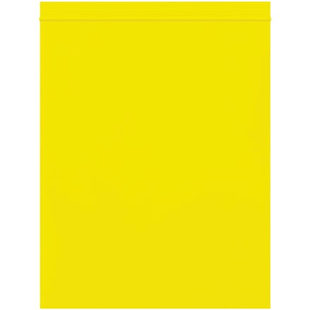 8 x 10" - 2 Mil Yellow Reclosable Poly Bags