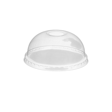 9 oz. Clear Plastic Cup Dome Lid - (1000/Case)
