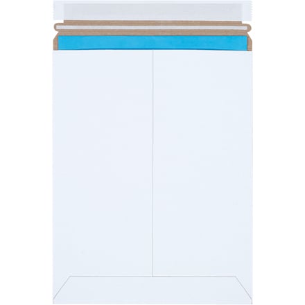 9 x 11 1/2" White Self-Seal Stayflats Plus® Mailers (25 Pack)