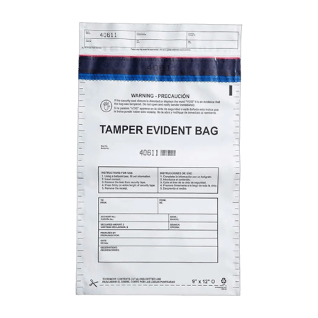 9" x 12" Opaque High Security Tamper-Evident Ba