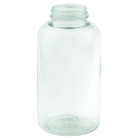 950cc Clear PET Plastic Packer Bottle 53-400 (72/case)