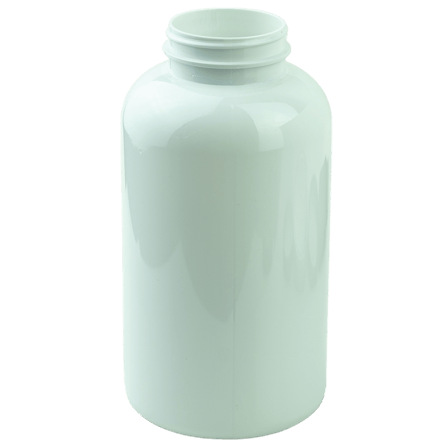 950cc White PET Plastic Packer Bottle 53-400(72/cs)