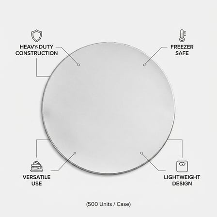 9" Round Foil-Laminated Board Lid Heavy Duty - (500/Case) product image