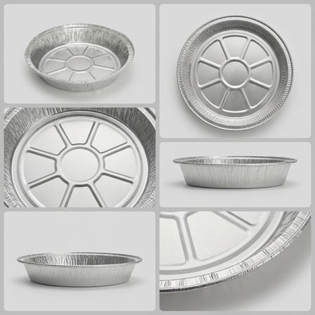 7 inches round aluminum foil pie pan with fluted rim for baking and food storage.png