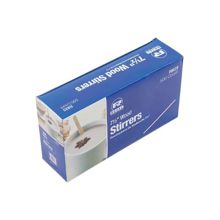 Box of AmerCareRoyal 7.5 Inches Wood Coffee Stirrers, Unwrapped.jpg