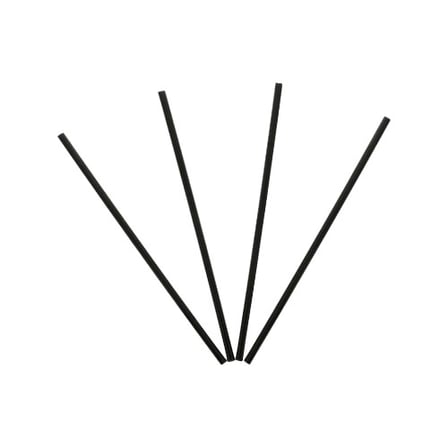 AmerCareRoyal 7 Inches Black Polypropylene Plastic Jumbo Straw, Unwrapped.jpg