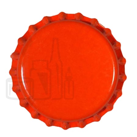 Beer Bottle Cap Orange Pry-off