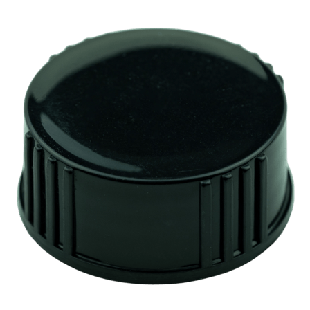 Black CT Closure PPÂ Lid w/ Polycone Liner 24-400 - 4000/case