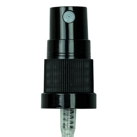 Black Fine Mist Sprayer Ribbed Skirt 18-415 6'' Dip Tube (2100/case)