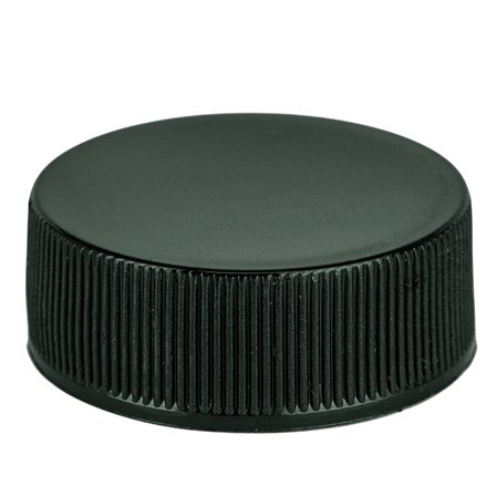 Black Ribbed CT Closure 63-400 w/ FS5-4 .020 Heat Seal Liner - 900/case