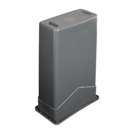 Carlisle  23 gallon gray slim rectangular trash can​​.jpg