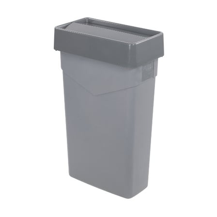 Carlisle  rectangular gray swing top trash can lid set 15 & 23 gallon.jpg